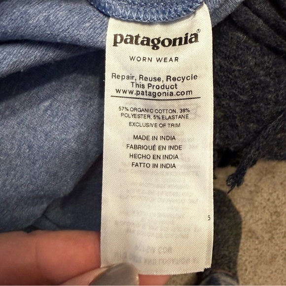 Patagonia Women's Blue Solar Rays '73 Ahnya Pullover Hoodie Size S Small - Picture 5 of 5